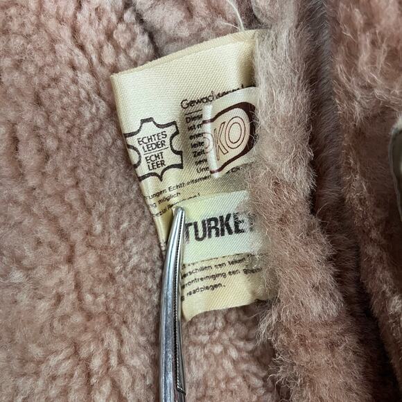 Vintage PEPCO Shearling Sheepskin Pennylane Fur Leather Coat S Made in Turkey - Picture 11 of 16